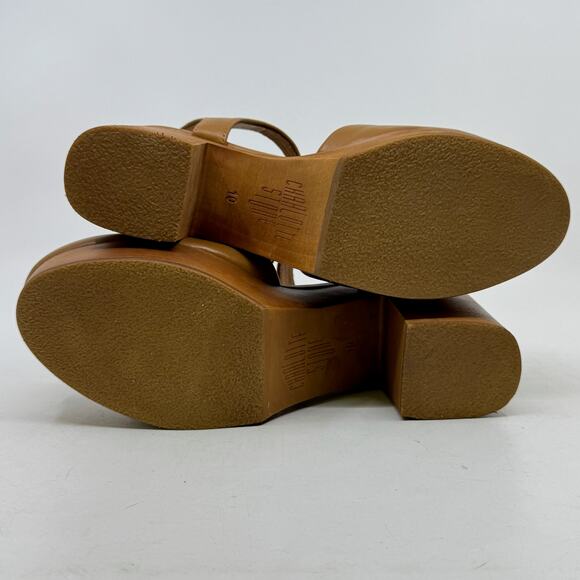 NWT CHARLOTTE STONE Sal Clog Heels in Camel - Picture 7 of 15